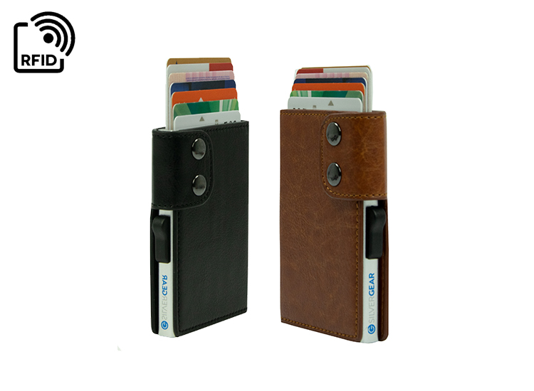 Deal Donkey - Silvergear Smart Card Wallet - Zwart Of Bruin Deal Donkey - Silvergear Smart Card Wallet - Zwart Of Bruin