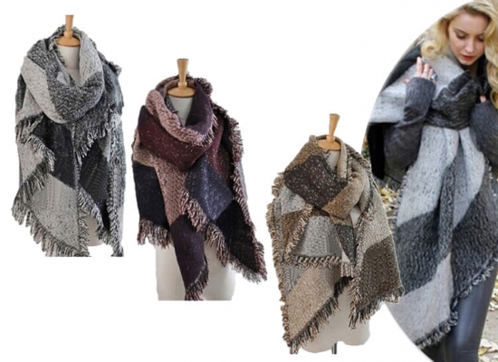 Deal Donkey - Sjaal Van Luxe Pashmina En Wol -Stijlvolle Omslagdoek Van 70 Cm X 200 Cm