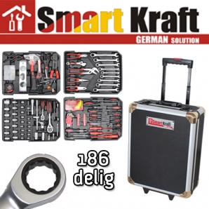 Deal Donkey - Smart Kraft 186 Delige Gereedschapstrolley