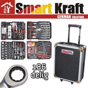 Deal Donkey - Smart Kraft 186 Delige Gereedschapstrolley Deal Donkey - Smart Kraft 186 Delige Gereedschapstrolley
