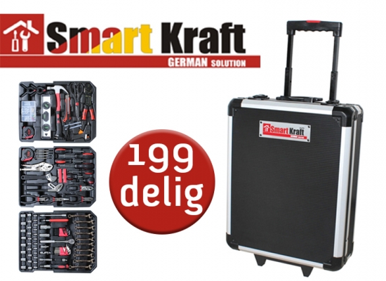 Deal Donkey - Smart Kraft 199 Delige Gereedschaptrolley Deal Donkey - Smart Kraft 199 Delige Gereedschaptrolley