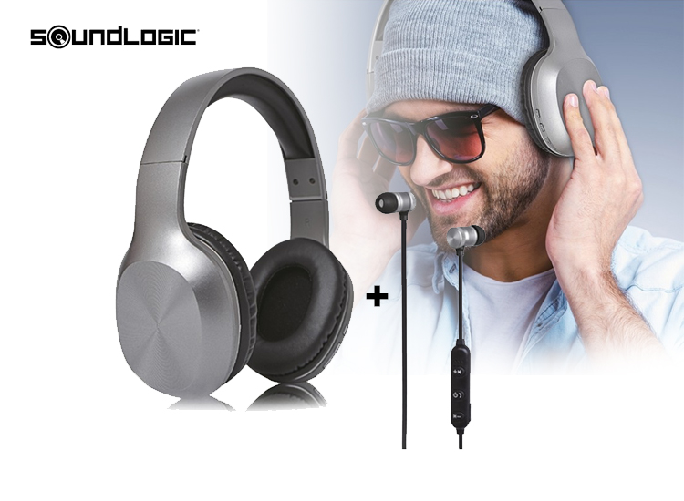 Deal Donkey - Soundlogic Draadloze Koptelefoon + Gratis Draadloze Oordopjes Deal Donkey - Soundlogic Draadloze Koptelefoon + Gratis Draadloze Oordopjes