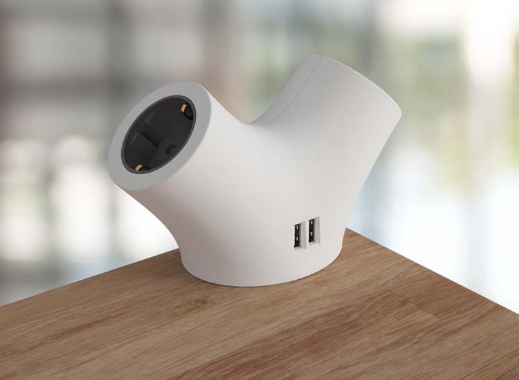 Deal Donkey - Stekkerdoos Met 2 Usb Poorten En 2 Stopcontacten - Randaarde Deal Donkey - Stekkerdoos Met 2 Usb Poorten En 2 Stopcontacten - Randaarde