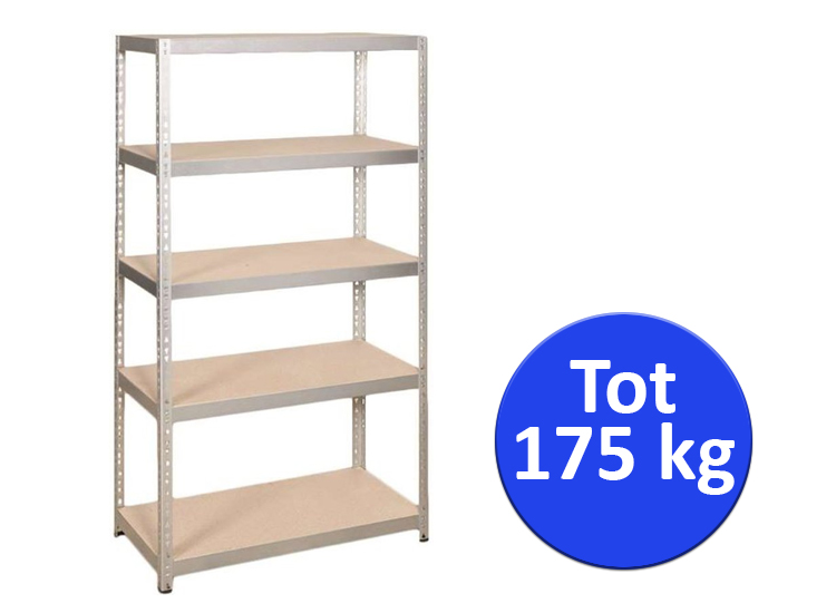Deal Donkey - Stellingkast - Opbergrek 5 Planks 175 Kg Deal Donkey - Stellingkast - Opbergrek 5 Planks 175 Kg
