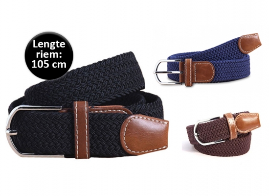 Deal Donkey - Stijlvolle Geweven Structuur Herenriem Deal Donkey - Stijlvolle Geweven Structuur Herenriem