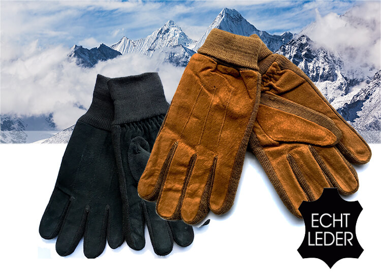 Deal Donkey - Stoere Lederen Handschoenen - Lekkere Warme Handen In De Winter