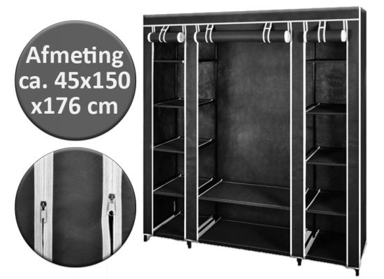 Deal Donkey - Stoffen Kast Met Compartimenten En Stangen Deal Donkey - Stoffen Kast Met Compartimenten En Stangen