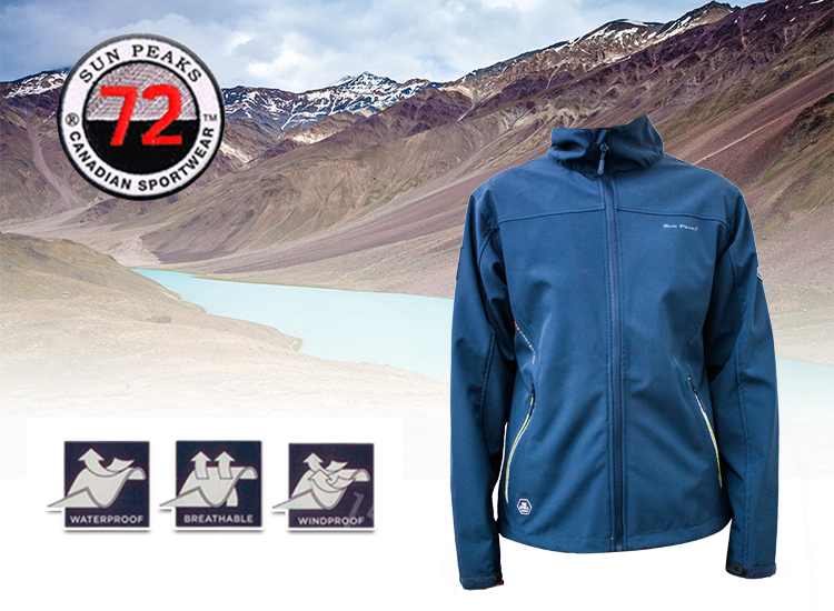 Deal Donkey - Sun Peaks Heren Softshell Navy - Wind- En Waterdicht Jack