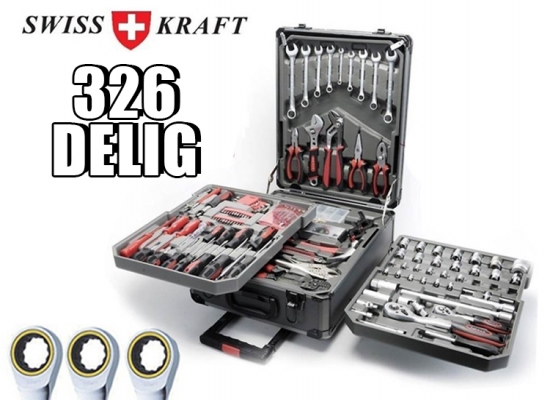 Deal Donkey - Swisskraft Gereedschapstrolley - 326-Delig Deal Donkey - Swisskraft Gereedschapstrolley - 326-Delig