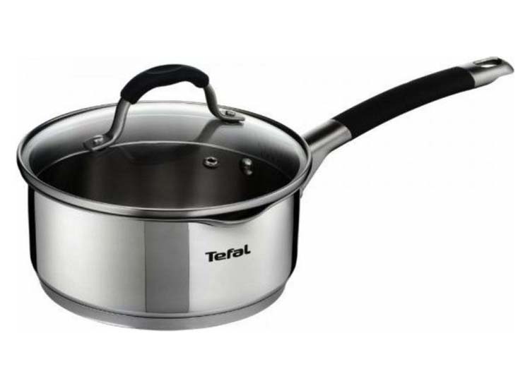 Deal Donkey - Tefal Illico Steelpan 1,7L - Rvs - Diameter 18Cm - Inclusief Deksel - Zilver