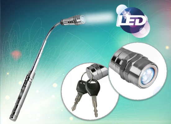 Deal Donkey - Telescopische Led Zaklamp Met Magnetische Kop Deal Donkey - Telescopische Led Zaklamp Met Magnetische Kop