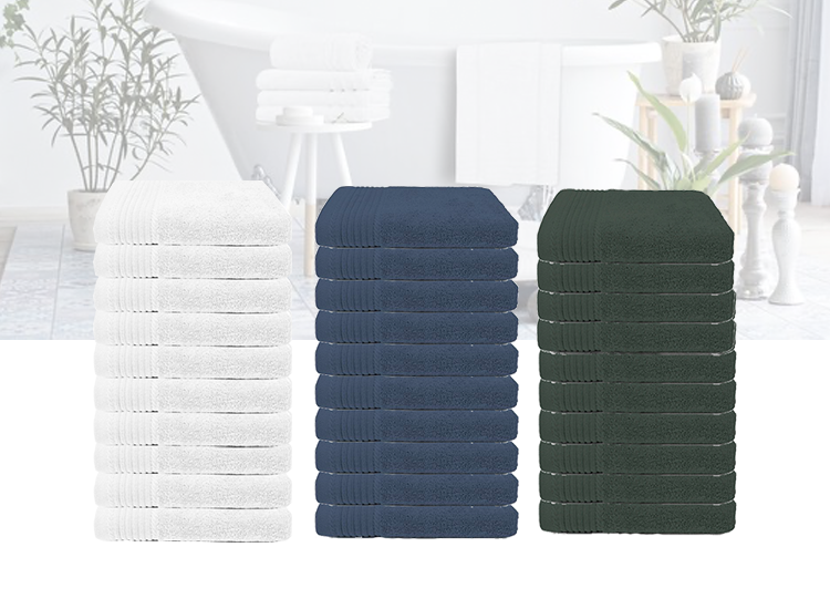 Deal Donkey - The One Towelling Luxe Hotel Handdoeken 100% Katoen - 50X100 - Verschillende Kleuren - 10 Pack Deal Donkey - The One Towelling Luxe Hotel Handdoeken 100% Katoen - 50X100 - Verschillende Kleuren - 10 Pack