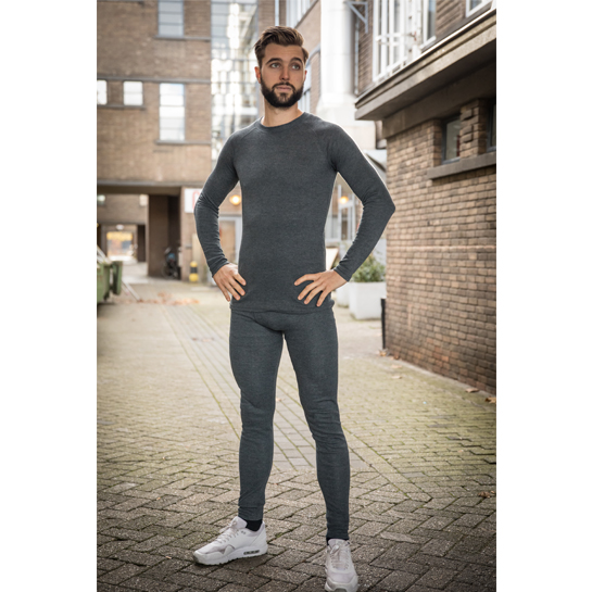 Deal Donkey - Thermokleding - Heren - Set Van Broek En Shirt - Antraciet Deal Donkey - Thermokleding - Heren - Set Van Broek En Shirt - Antraciet