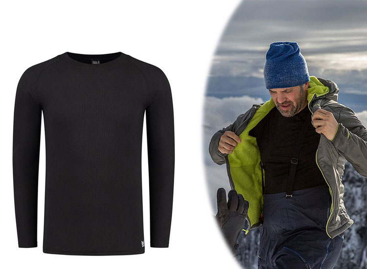 Deal Donkey - Thermoshirt Heren - Thermo Ondergoed - Zwart - Thermokleding Deal Donkey - Thermoshirt Heren - Thermo Ondergoed - Zwart - Thermokleding