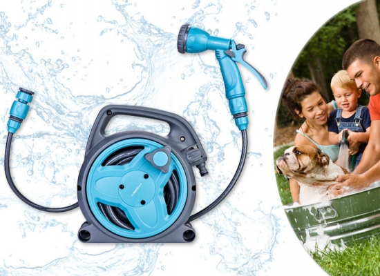 Deal Donkey - Tuinslang 15 Meter Met Haspel En Spuitpistool Deal Donkey - Tuinslang 15 Meter Met Haspel En Spuitpistool