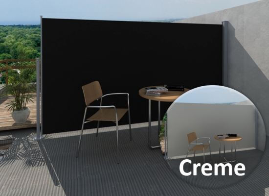 Deal Donkey - Uitschuifbaar Windscherm 160 X 300 Cm In Crã¨me Of Zwart Deal Donkey - Uitschuifbaar Windscherm 160 X 300 Cm In Crã¨me Of Zwart