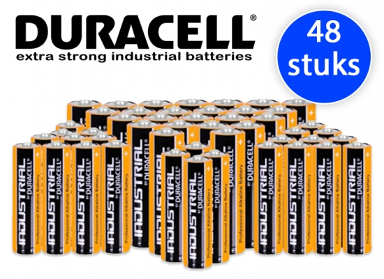 Deal Donkey - Voordeelverpakking Duracell Industrial - 48 Stuks Aa Of Aaa - Gaan 5X Langer Mee