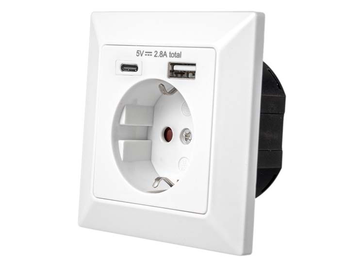 Deal Donkey - Wandcontactdoos Met 2 Usb Poorten (Usb A & Usb C) - Inbouw Stopcontact (Nl) Deal Donkey - Wandcontactdoos Met 2 Usb Poorten (Usb A & Usb C) - Inbouw Stopcontact (Nl)