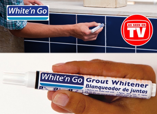 Deal Donkey - White 'N Go Stift; Maakt De Voegen Tussen De Tegels Weer Stralend Wit