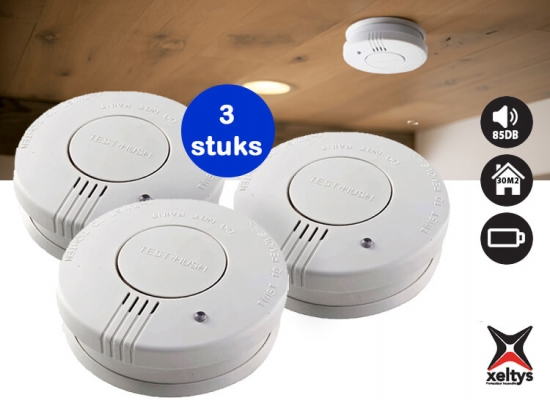 Deal Donkey - Xeltys Rookmelders 3 Stuks - Bescherm Jezelf En Je Gezin Tegen Brand Deal Donkey - Xeltys Rookmelders 3 Stuks - Bescherm Jezelf En Je Gezin Tegen Brand