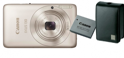 Dixons Dagdeal - Canon Ixus 130 Collector's Kit Digitale Camera Zilver Dixons Dagdeal - Canon Ixus 130 Collector's Kit Digitale Camera Zilver