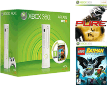 Dixons Dagdeal - Microsoft Xbox 360 Arcade Banjo-kazooie Pack + Pure + Lego Batman