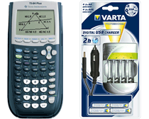 Dixons Dagdeal - Texas Instruments Ti-84+ Calculator + Varta Digitale Usb-lader + 2X Aa + 2X Aaa Batterijen Dixons Dagdeal - Texas Instruments Ti-84+ Calculator + Varta Digitale Usb-lader + 2X Aa + 2X Aaa Batterijen