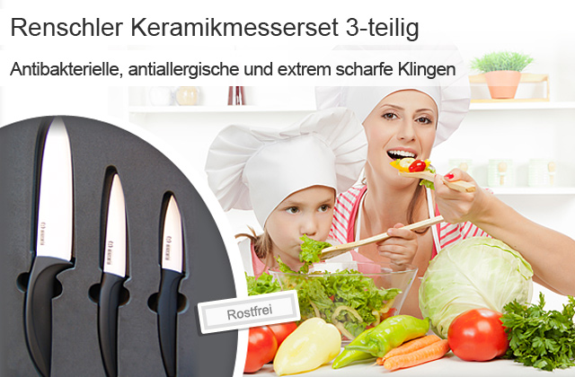 Doebie - 3 delige vlijmscherpe Keramische messenset Doebie - 3 delige vlijmscherpe Keramische messenset