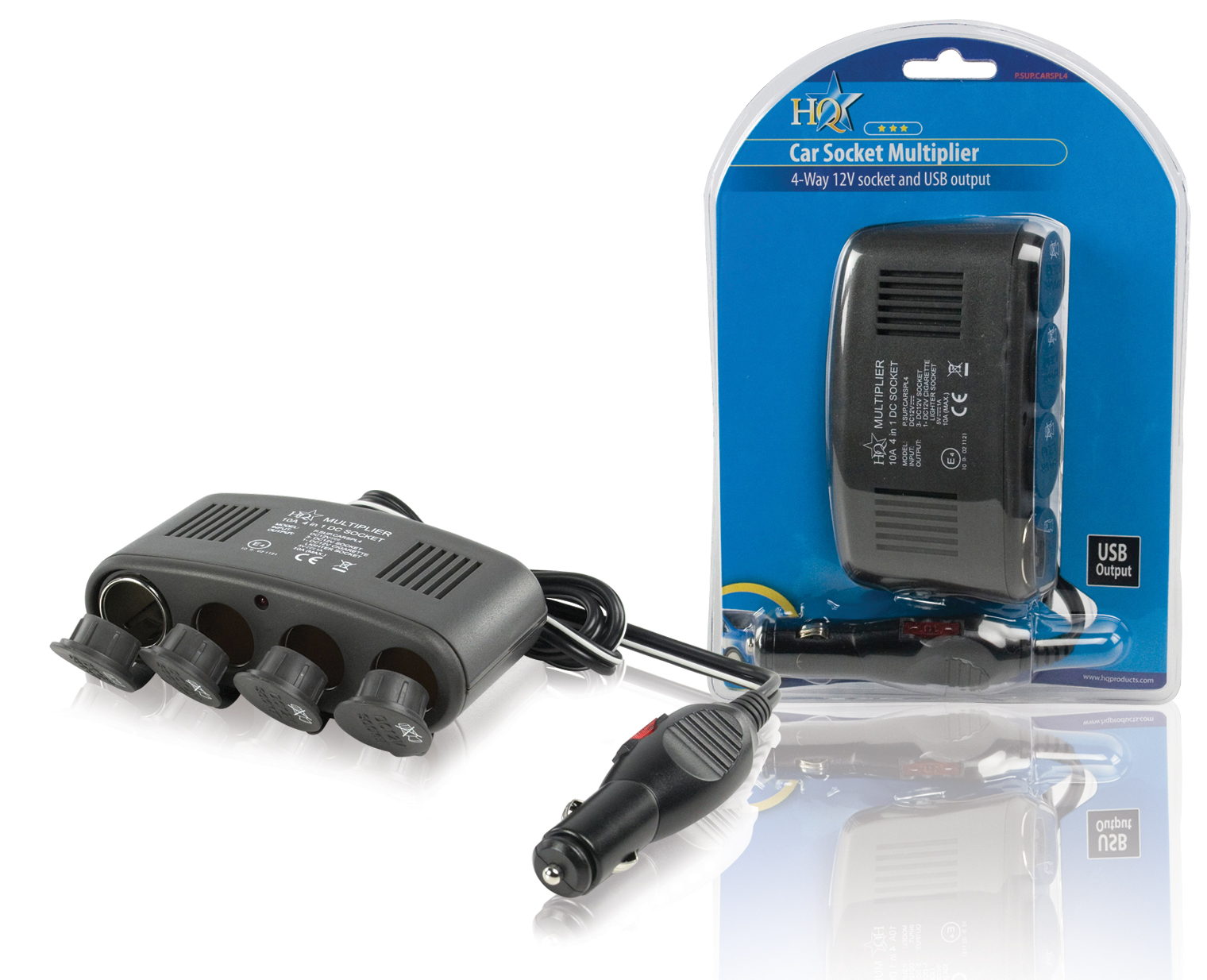 Doebie - 4-weg autoverdeeladapter 12 V + USB vanaf 15 euro en gratis