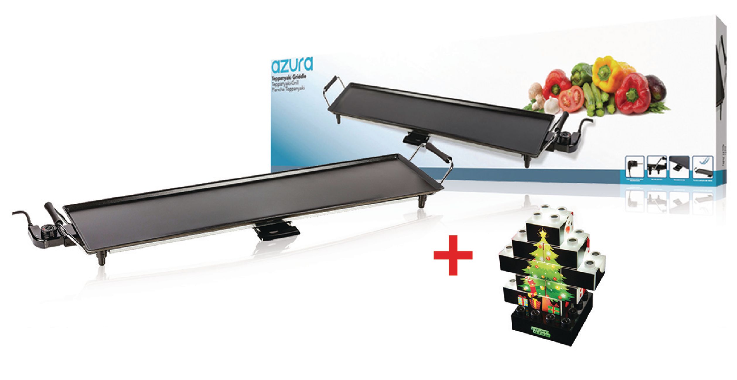 Doebie - Bakplaat teppanyaki 90 cm + Light Stax X-mas Puzzle