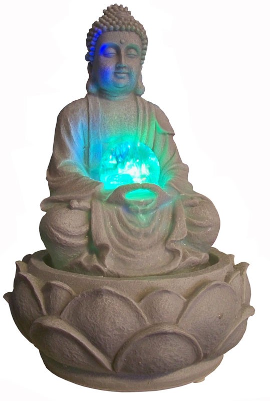 Doebie - Boeddha met fontein en LED-licht vanaf 20,00 en GRATIS Doebie - Boeddha met fontein en LED-licht vanaf 20,00 en GRATIS
