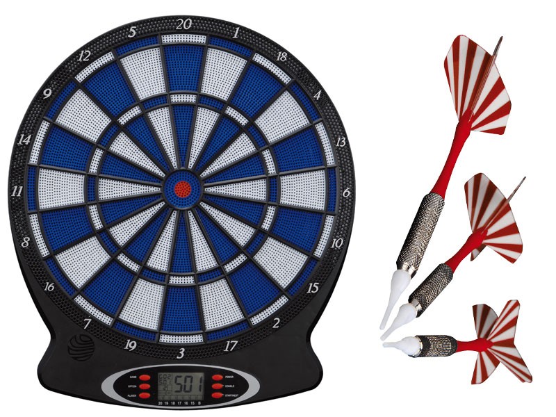Doebie - Elektronisch dartbord met 18 spellen en geluidseffecten Doebie - Elektronisch dartbord met 18 spellen en geluidseffecten