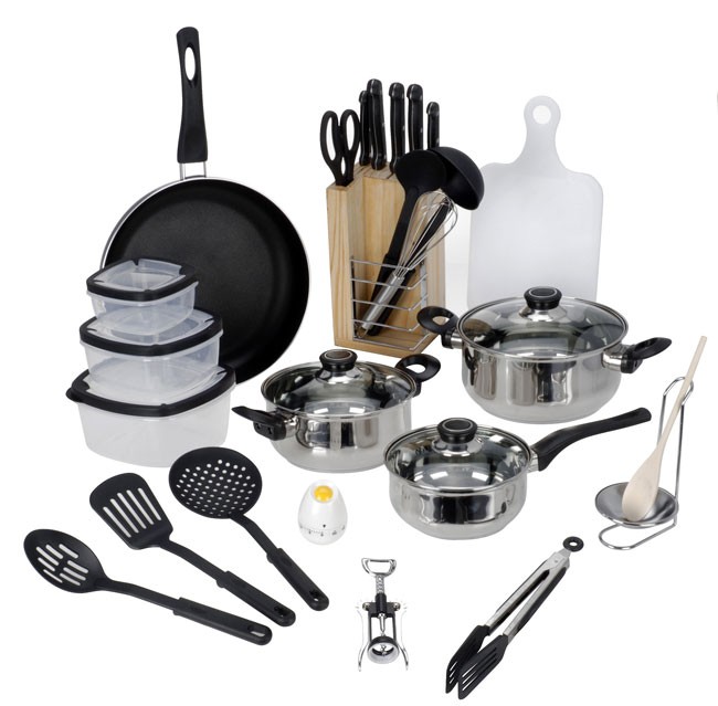 Doebie - Excellent Houseware keuken-startersset 25 delig 79,95 en GRATIS verzenden