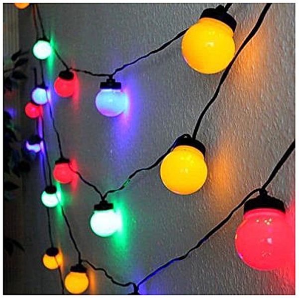 Doebie - Feestverlichting multicolor 7,5 meter ook voor buiten Doebie - Feestverlichting multicolor 7,5 meter ook voor buiten