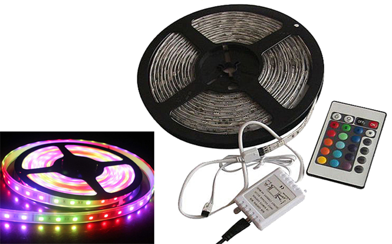 Doebie - Flex LED-strip met gekleurde LED's en afstandsbediening Grundig 3 meter Doebie - Flex LED-strip met gekleurde LED's en afstandsbediening Grundig 3 meter