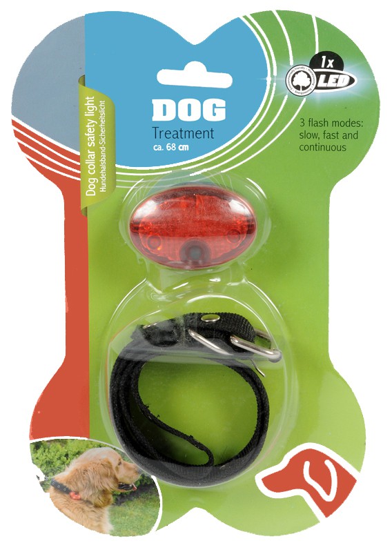 Doebie - Honden Halsband met LED inclusief batterijen Doebie - Honden Halsband met LED inclusief batterijen
