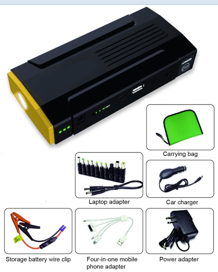 Doebie - Jumpstarter en Powerbank in 1: hulp bij het starten van de auto, maar ook bij het opladen van de telefoon of laptop Doebie - Jumpstarter en Powerbank in 1: hulp bij het starten van de auto, maar ook bij het opladen van de telefoon of laptop
