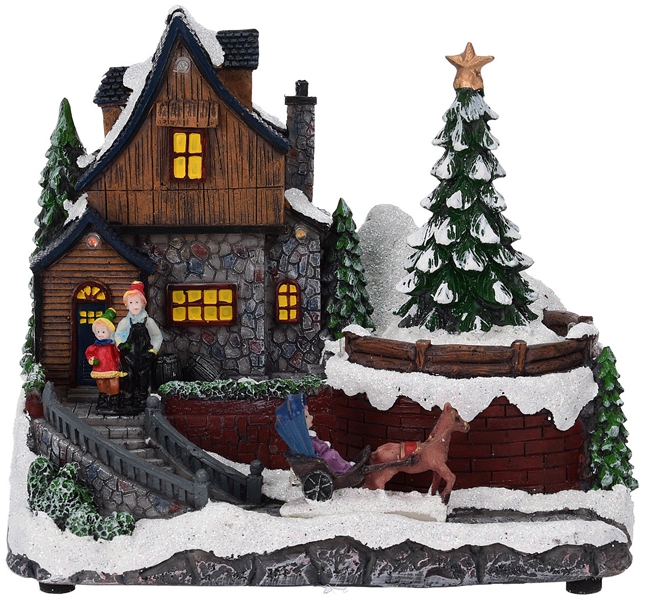 Doebie - Kersttafereel met verlichting en beweging Doebie - Kersttafereel met verlichting en beweging