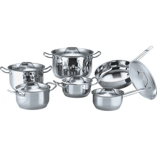 Doebie - Luxe 12 delige pannenset van BSK kitchenware. Doebie - Luxe 12 delige pannenset van BSK kitchenware.