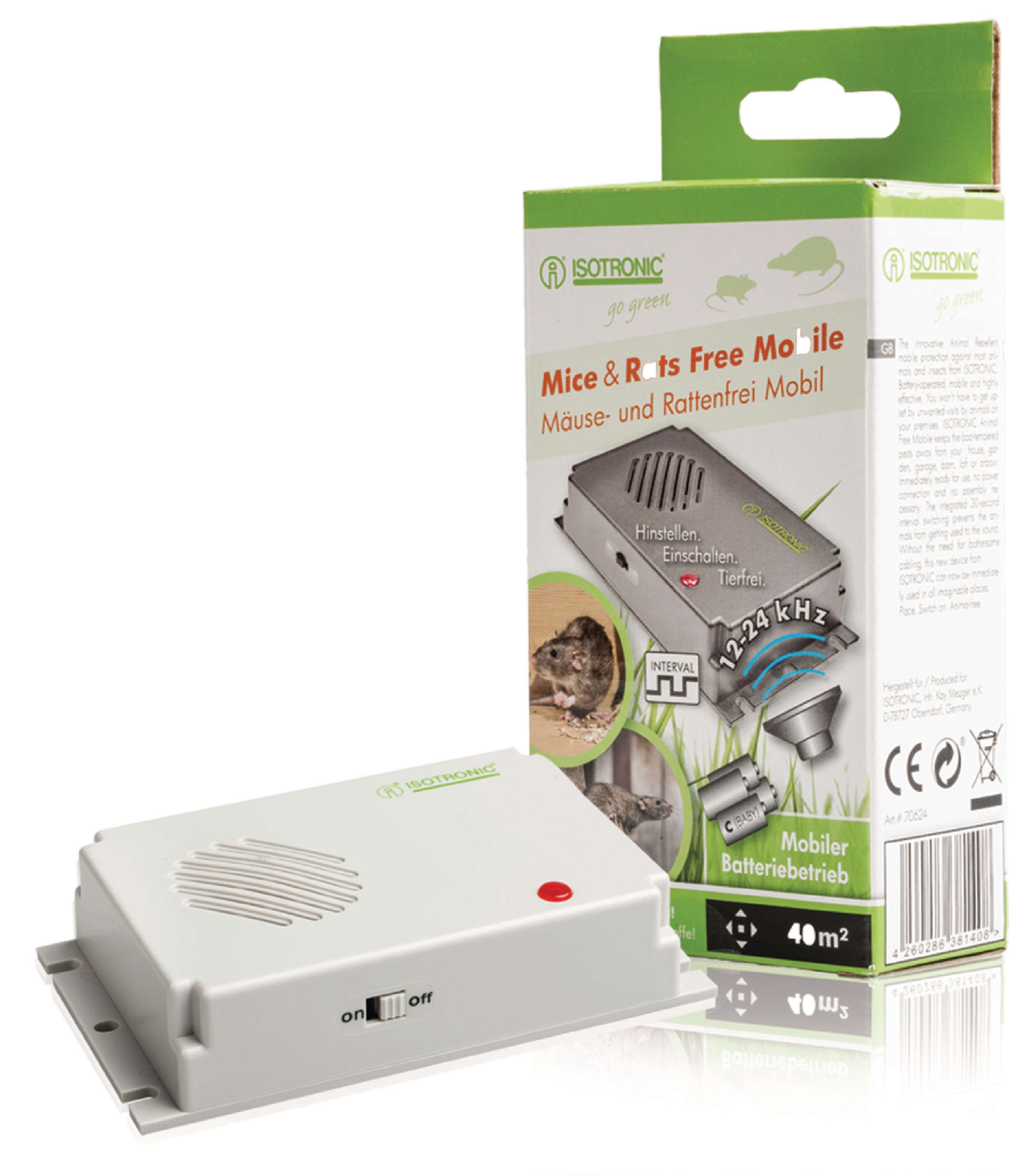 Doebie - Muizen- en Rattenverjager 12 - 24 kHz Doebie - Muizen- en Rattenverjager 12 - 24 kHz