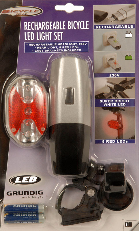 Doebie - Oplaadbare LED fietslampenset