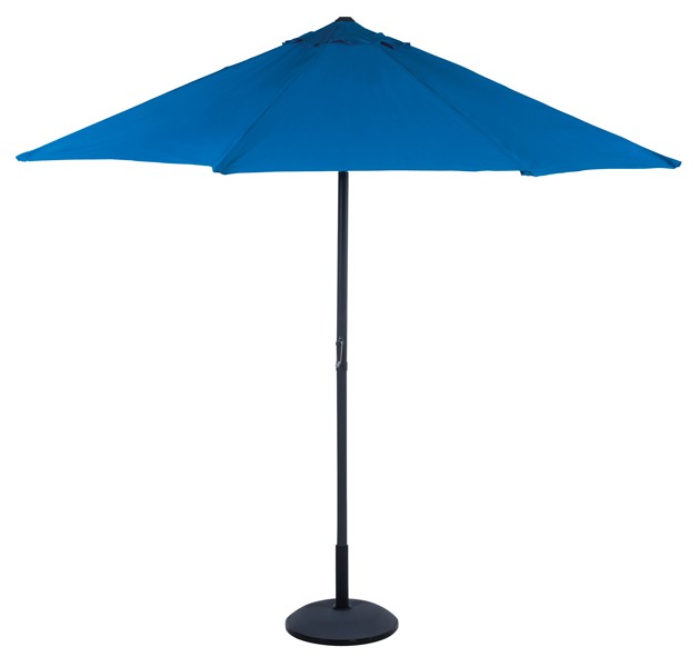 Doebie - Parasol 3 meter met zwengel keuze uit blauw of zwart Doebie - Parasol 3 meter met zwengel keuze uit blauw of zwart