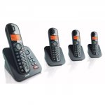 Doebie - Philips DECT-telefoon + 3 handsets Doebie - Philips DECT-telefoon + 3 handsets