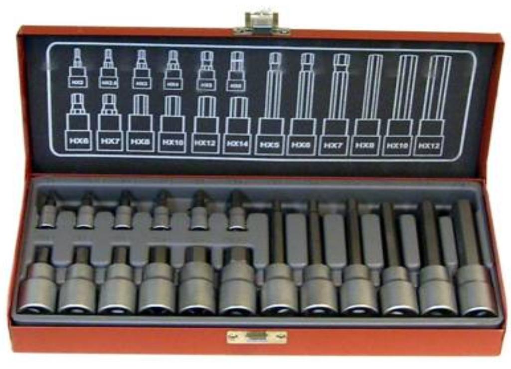Doebie - Professionele 18 delige dop-bitset Doebie - Professionele 18 delige dop-bitset