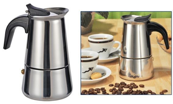 Doebie - Schitterend RVS design espresso maker vanaf €16,50 Doebie - Schitterend RVS design espresso maker vanaf €16,50