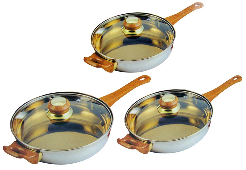 Doebie - Set van drie braadpannen topkwaliteit voor een topprijs Doebie - Set van drie braadpannen topkwaliteit voor een topprijs