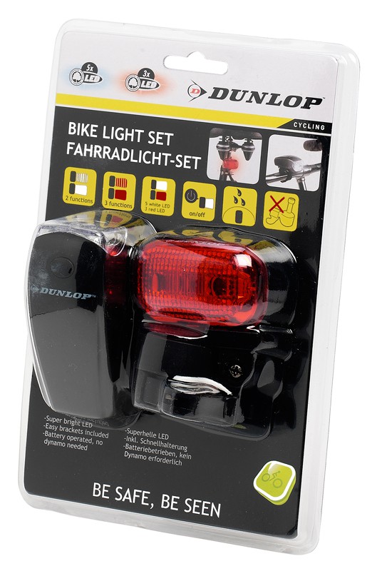 Doebie - Set van twee LED fietslampen (voor- en achter) superkwaliteit Doebie - Set van twee LED fietslampen (voor- en achter) superkwaliteit