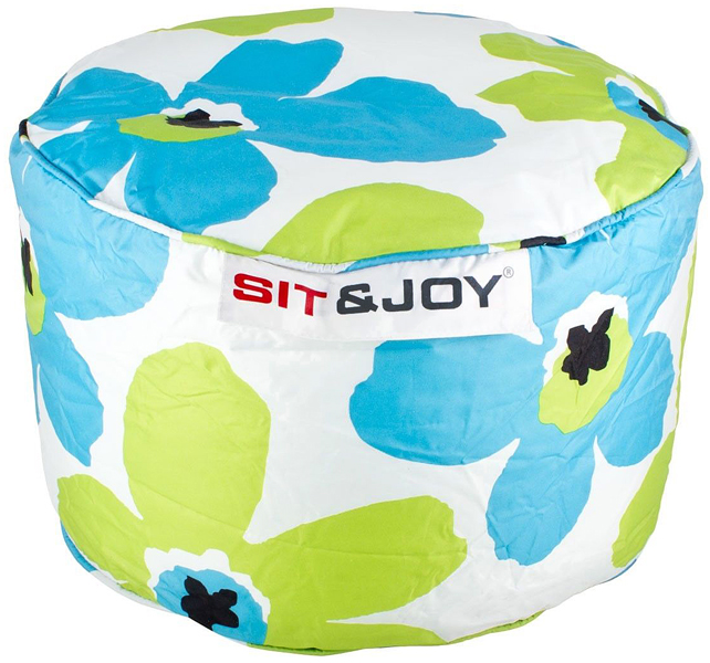 Doebie - Sit & Joy Zitzak Small Dot 55cm aqua / lime