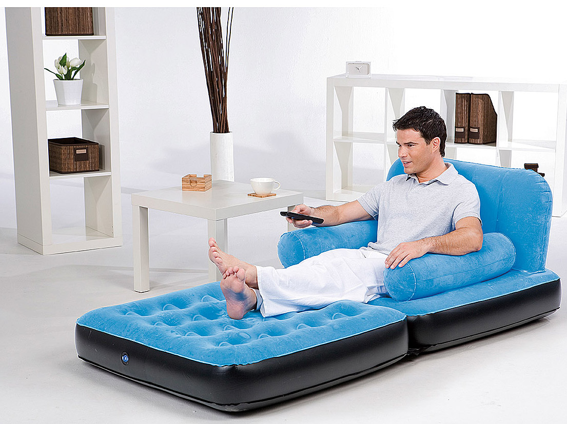 Doebie - Sofa, bank en matras multifunctioneel blauw Doebie - Sofa, bank en matras multifunctioneel blauw