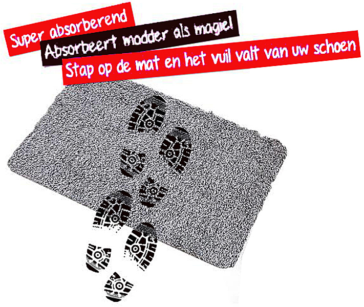 Doebie - Super schoonloopmat - altijd schone vloer! Doebie - Super schoonloopmat - altijd schone vloer!